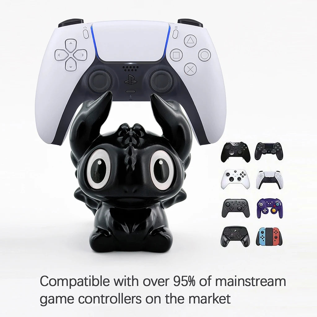 Cute Dragon Game Controller Stand – Universal Holder for PS Xbox Switch PC Gamepad | Funny Gaming Desk Ornament Gamer Gift Decor