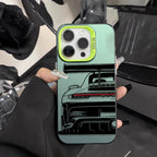 Trendy Sports Car Line Art Phone Case For iPhone 17 Pro Max 16 15 14 Pro 13 12 11 XS XR X 8 7 16 Plus 17E Shockproof Laser Cover