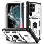 Case For Samsung S26 Ultra S25 S24 S23 Plus S25 FE A57 A56 A37 A36 A17 A16 5G Heavy Duty with Camera 360 Degree Kickstand Cover