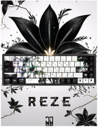 Personalized Keycap Set PBT 129 Key Side Engraved Translucent Keyboard Keychain Compatible with/64/84/98/108 Mechanical Keyboard