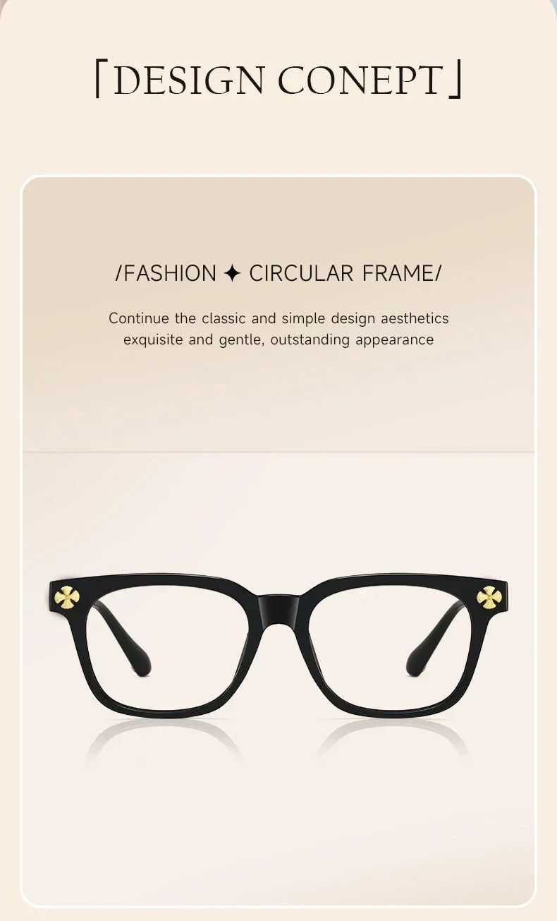 2026 BEAU FIVE Retro Square Blue Light Blocking Computer Glasses