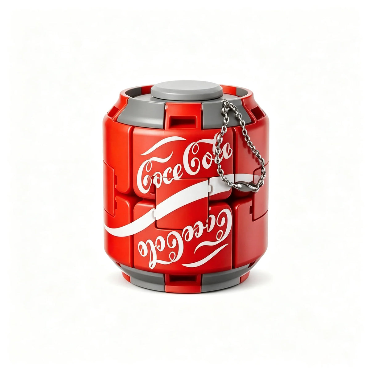 Soda Can Fingertip Slider Fidget Toy Keychain for Stress Relief