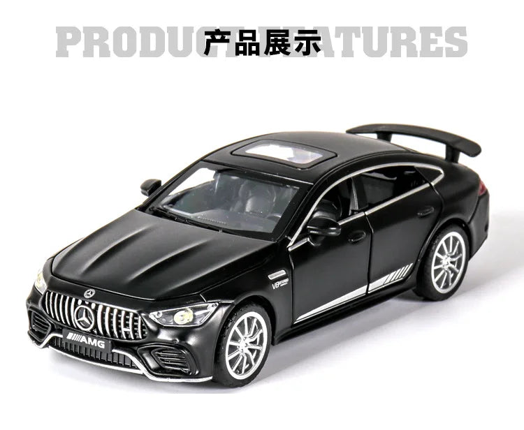 1:32 Mercedes Benz AMG GT63  Sports Car Alloy Diecast Car Model Sound Light Pull Back Toys Ornaments Gift For Children Collect