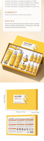 Coenzyme Q10 and Vitamin E Anti-Aging, Anti-Wrinkle, and Moisturizing Skincare Set