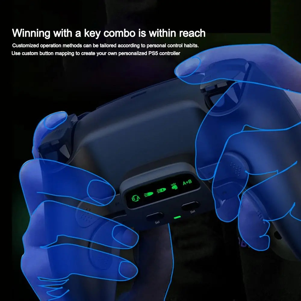 Professional Gaming Gamepad Back Paddles Multi-function DIY Gamepad Extension Programmable Controller Back Buttons for PS5