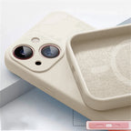 Magnetic Liquid Silicone Case For Iphone 14 13 12 Mini 11 Pro Max X Xs Xr Apple Magsafe Original Magnet Camera Precision Hole