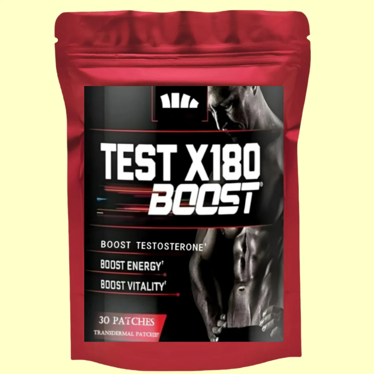 Testo Booster for Fast Muscle Building Extreme 9-in-1 Testosterone Anabolic Transdermal Patches 30 Patches