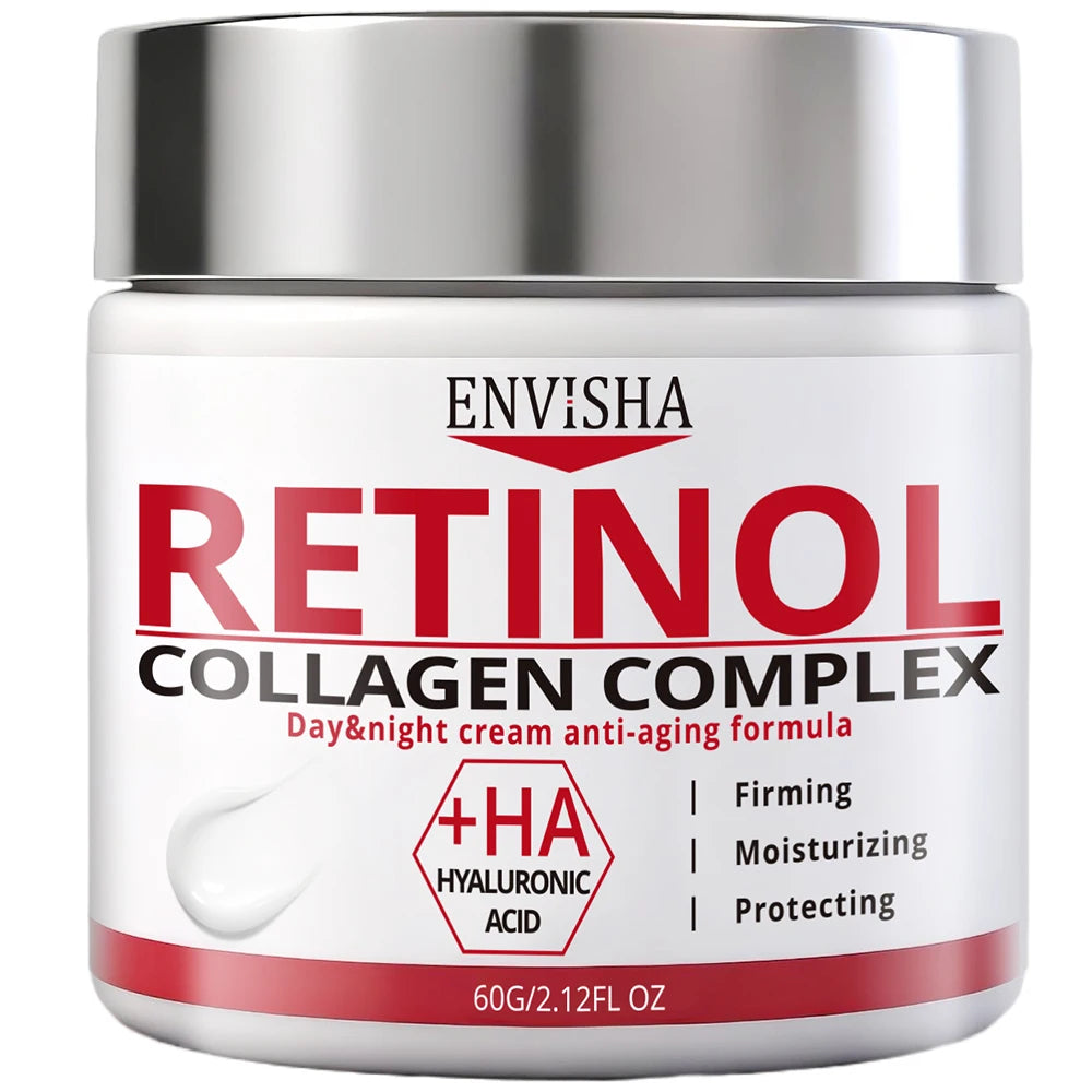 ENVISHA Face Skin Care Retinol Collagen Cream Fade Fine Lines Deep Hydration Moisturizing Skin Improve Dullness Brightening