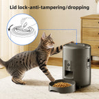 2L with Video Automatic Cat Feeder, Intelligent Timed and Quantitative Feeding, Cat, Dog and Pet Feeding Bowl Controlled by App