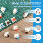 150PCS Switch for Keyboard 3Pin Dustproof Linear Tactile Clicky Silent Switches for MX Mechanical Keyboards Gaming Switch DIY