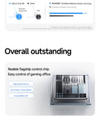 MCHOSE A7 Ultra RE Gaming Mouse 8000Hz Polling Rate Ergonomic Design 20000fps 42000DPI 750IPS Super Glide Coating 500mAh Battery