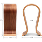 Wooden Headphones Headset Holder Hanger Desk Headset Display Shelf Rack, for Almost All On-Ear Headphones