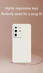 Original Mobile Phone Cover for Samsung Galaxy S20 FE Plus Ultra SamsungS20Ultra S20Plus 5G Soft Square Liquid Silicone Case Bag
