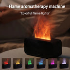 Difusor de aroma de llama, humidificador difusor de aceites esenciales de fragancia, con luz nocturna de llama 3D de 120 ml para dormitorio, hogar y oficina