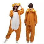 Sazac Rilakkuma Kigurumi Adult Anime Jumpsuit Pajamas Kawaii Cute Cartoon Character Loungewear For Home Party