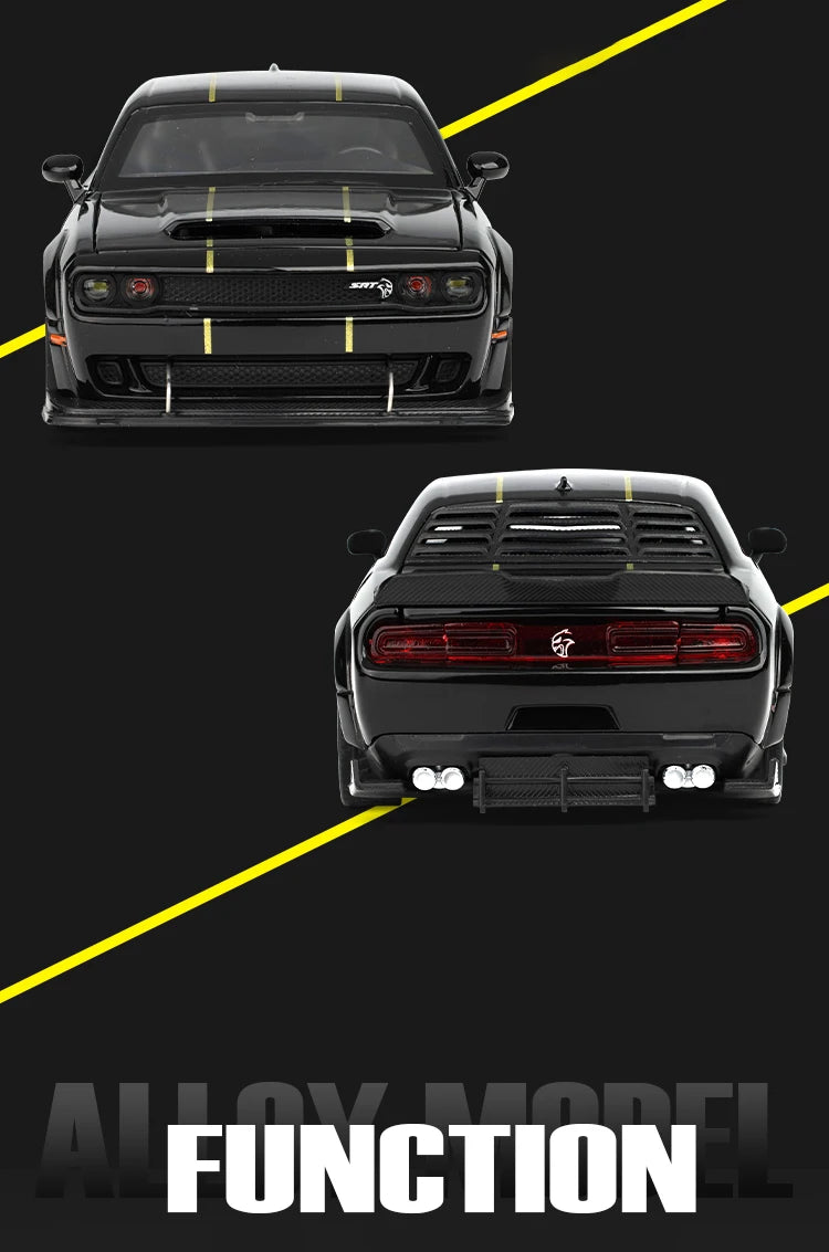 1:32 Dodge Challenger SRT Hellcat Redeye V8 Alloy Metal Diecast Model American Muscle Sports Car Collection Of Hobby Decorations