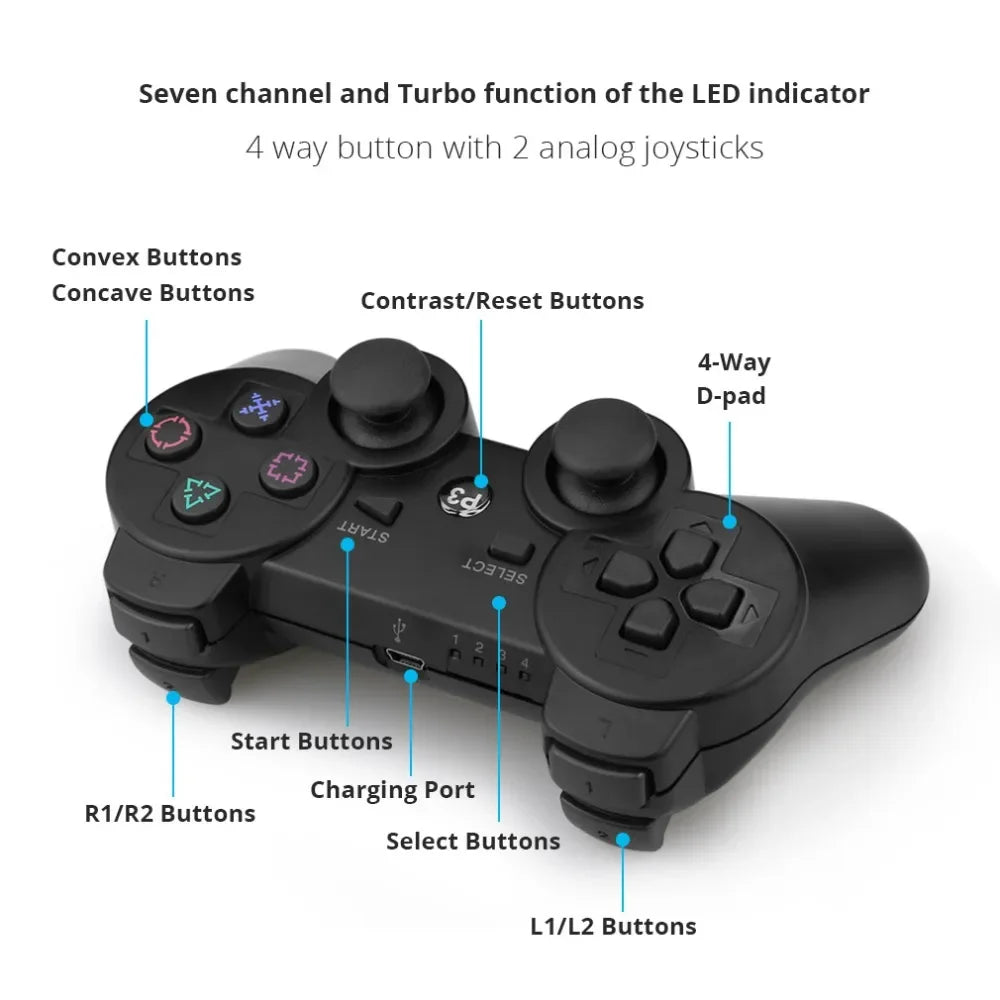 Controller Support Bluetooth For PC Playstation 3 Joypad Wireless Gamepad for Play Station 3 Joystick Console for PS3 Controle