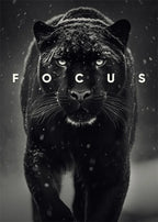 Animal Motivation Poster Panther Lion Motivational Canvas Posters Prints Canvas Painting Focus Conquer Fearless Mural Wall Decor