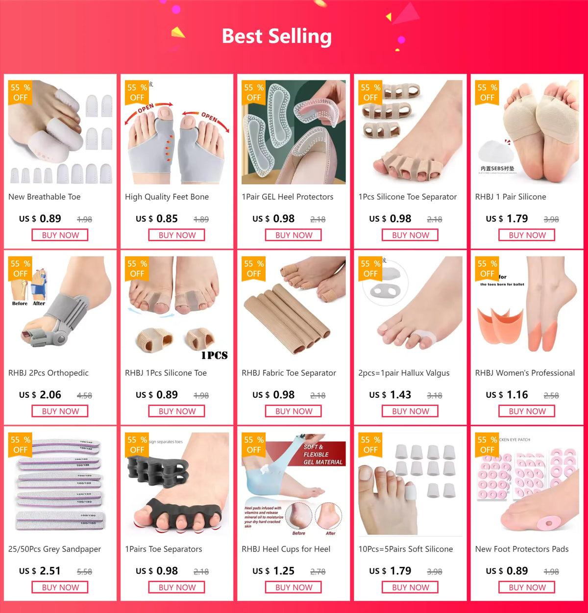 New Breathable Toe Protectors Sleeve Bunion Pads Cushion Big Toe Guards Silicone Toe Covers For Protection Of Ingrown Toenails
