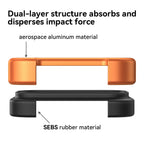 Genuine Aluminum SEBS Rubber Metal Bumper Double-layer ARC Case for IPhone 18 17 Pro Max Air Unique Design High-strength Cover