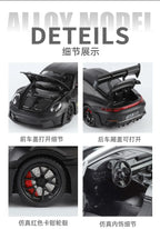 1:24 911 GT3 RS Alloy Sports Car Model Collection Ornament Toy Vehicle Diecast Miniature Voiture Boyfriend Gift
