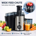 Multi Functional Juicer, Juicer, Suitable for Vegetables and Fruits - Wide Inlet for Easy Juice Extraction,3-Speed Setting, Easy to Clean, BPA Free, High Juice Yield, Fast Juicing Speed, Ideal Choice for Healthy Living and de