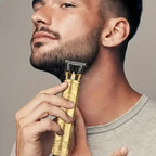 Rechargeable Mens T9 Carving Hair Clipper Vintage Portable USB Cleaning Barber Professional Hair Cutting Machine Beard Trimmer