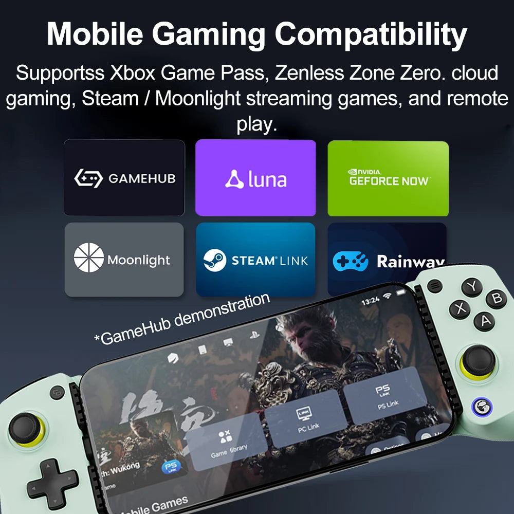 GameSir X5 Lite Mobile Phone Gamepads for iPhone 16 15 Series iPad Mini Android Tablet Controller Hall Effect Joysticks Design