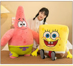 35-100CM SpongeBob Doll SquarePants Patrick Star Plush Anime Cartoon Toy Soft Cute Stuffed Collection Children's Birthday Gift