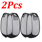 1-10Pcs Collapsible Laundry Basket Dirty Clothes Mesh Pop Up Hamper Storage Basket Toy Storage Bag for Home Bathroom Dorm Travel