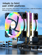 CPU Air Cooler X79 X99 3Pin/4Pin PWM Processor Cooling Fan For Intel LGA 1366 1151 1155 1200 1700 2011 AMD AM3 AM4 AM5
