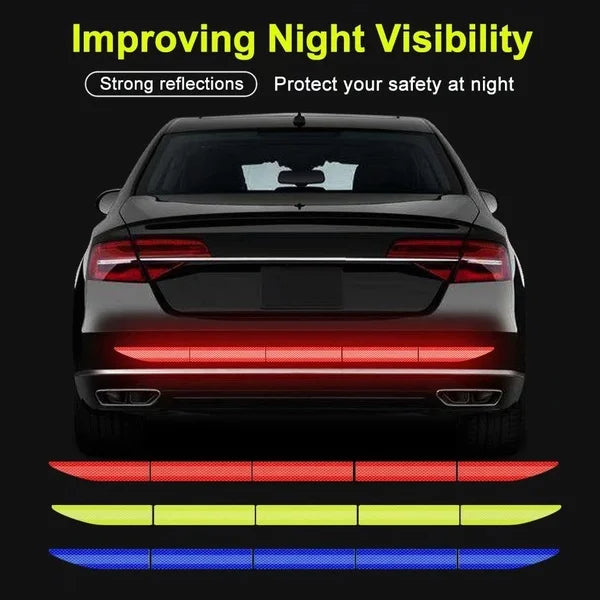 Car Sticker Reflective Warning Safety Tape Anti Collision Warning Reflective Sticker for Automobile Trunk Night Reflective