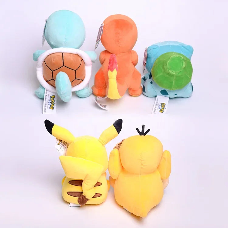18-25CM Pokemon Pikachu Plush Doll Toy Anime Kawaii Squirtle Charmander Bulbasaur Stuffed Toys Cartoon Children Birthday Gift