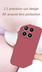 Original Mobile Phone Cases for Xiaomi 17 Xiaomi17 5G 6.3" 360 Soft Luxury Square Liquid Silicone Back Cover Waterproof Bags