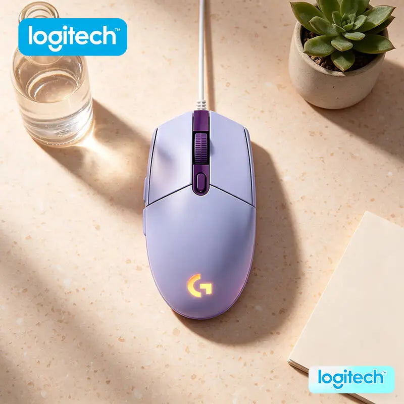 g102 Logitech G102/g203/g402 Logitech G102 Wired Gaming Mouse, Adjustable 200-8000 DPI, Comfort Grip, RGB Backlit for PC Laptops