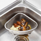 Kitchen Sink Drain Basket Stainless Steel Triangle Food Vegetables Peel Egg Filter Storage Organizer Kitchen Shelf Rack Drainier