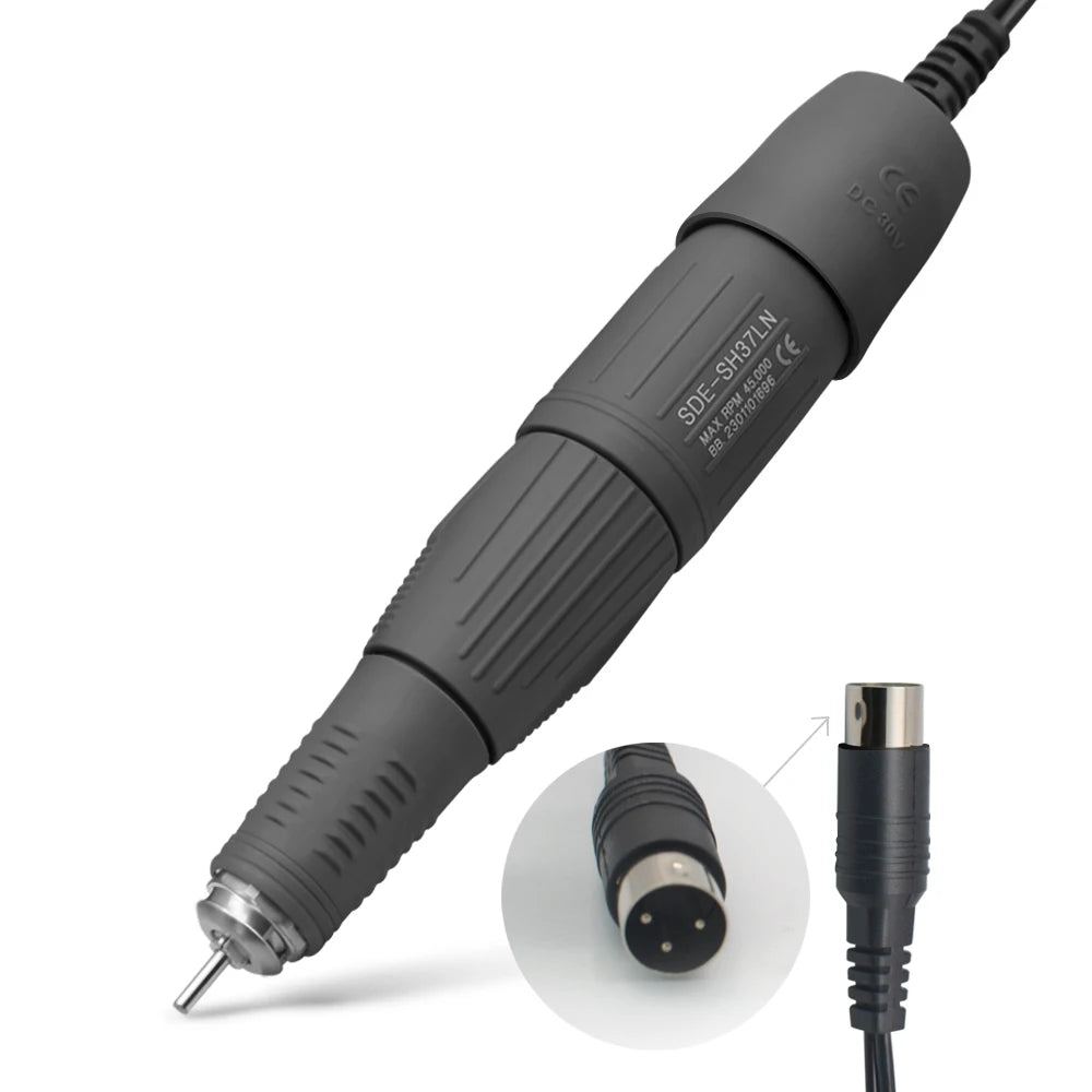 45000 & 35000 RPM Electric Professional Nail Sander Drill Pen Micromotor Polishing Machine Handpiece 2.35mm