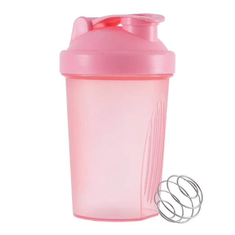 400ML Shaker Bottles Whey Protein Powder Mixer Bottle Sport Water Cups Fitness Gym Shaker Outdoor Portable Plastic Drink Cup