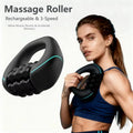 Electirc Massage Roller Rechargeable 3-Speed Massager Percussive Therapy for Whole Body Relief Deep Tissue & Muscle Recovery