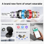 R10 Smart Ring with Charging Case Multi-color Ring Men Women Health Sleep Heart Rate Monitoring IP68 Waterproof Multi-sport Mode