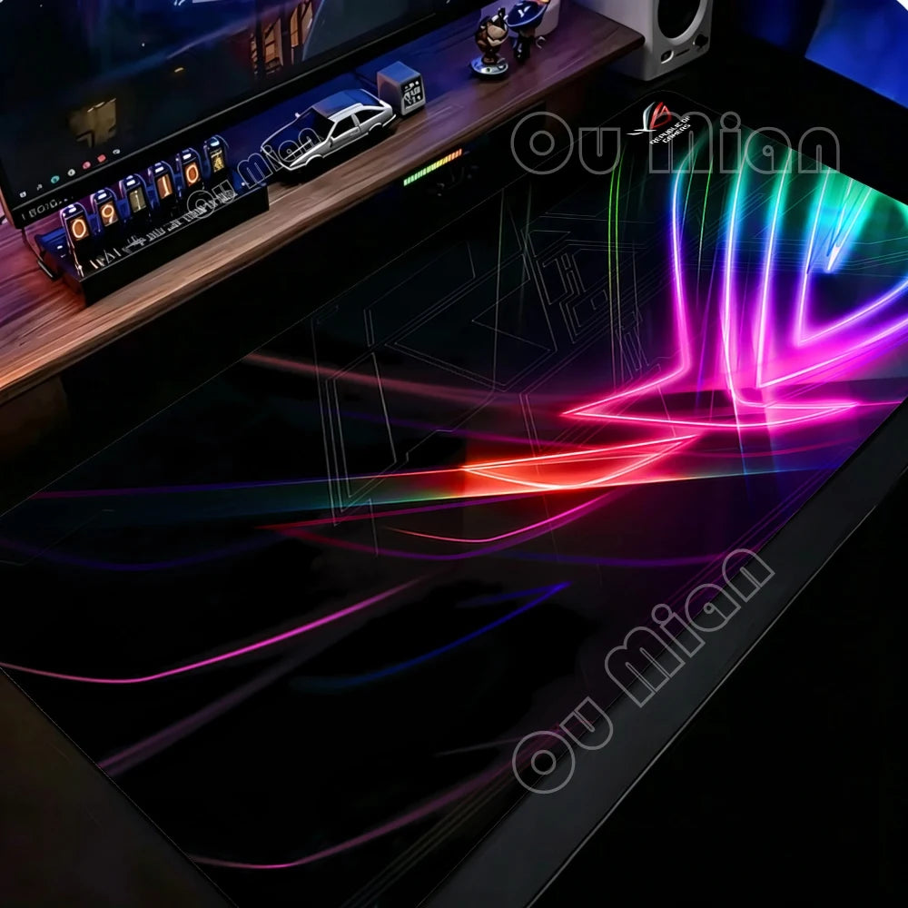 ROG Republic of Mouse Mat ASUS Gamers Large Mouse Pad Rubber Non-Slip Big Carpet Pc Computer Keyboard Accessories Big Desk Mat
