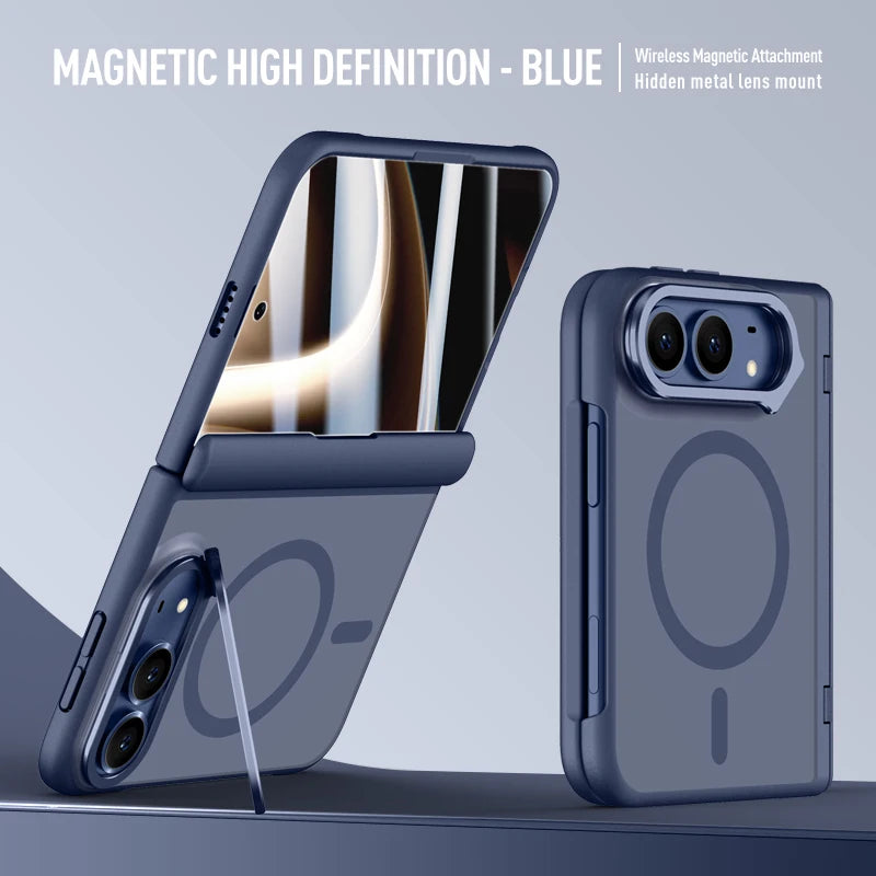 Magnetic Anti-Drop Phone Case For iPhone Duo Matte Finish Skin-Like Feel Compatible for Apple Foldable Screen