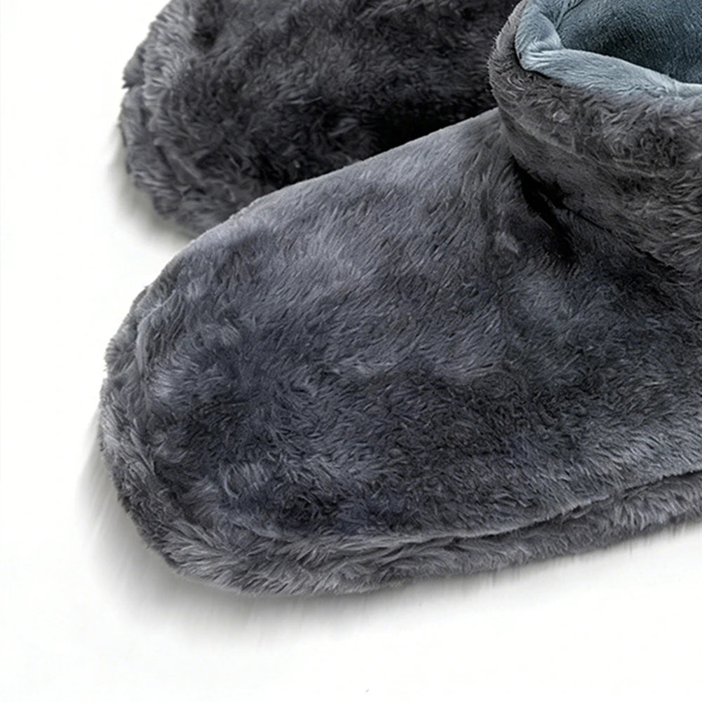 USB Heater Foot Shoes Plush Warm Electric Slippers Comfortable Feet Heated Shoes Electric Heated Shoes for Men Women