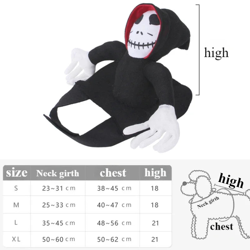 Halloween Pet Costume Pumpkin Black Cat Costumes for Dogs Pets Party Cosplay Clothing Halloween Costume for Small To Large Dogs