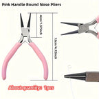 4/3/1pcs Iron Jewelry Pliers Tool Kit Includes Needle Round Wire Cutter And Curved Nose Pliers For Jewelry Beading Repair