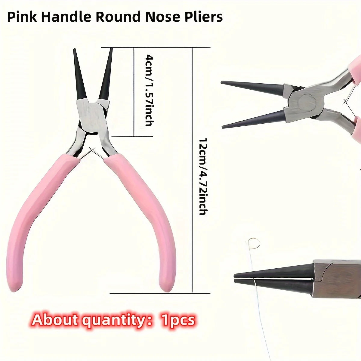 4/3/1pcs Iron Jewelry Pliers Tool Kit Includes Needle Round Wire Cutter And Curved Nose Pliers For Jewelry Beading Repair