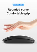 Wireless Mouse Dual Modes Bluetooth-compatibl 2.4G Portable Office Mouse for Laptop Notebook PC MacBook Battery Gaming Mouse