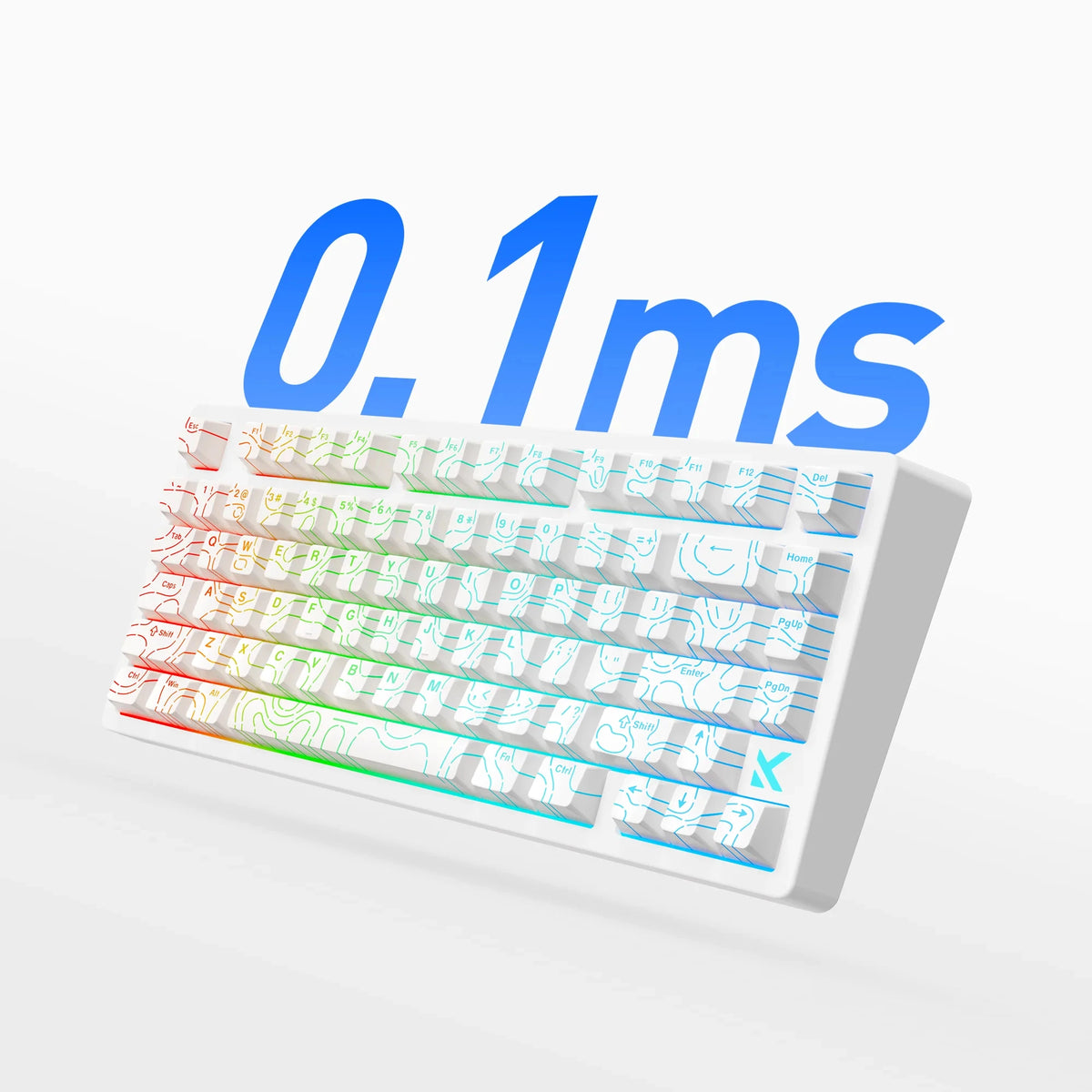 MCHOSE Jet75 Kailh Magnetic Switch 8kHz Polling Rate Magnetic Switch Gaming Keyboard Hall Effect Hot-Swappable Customized RGB