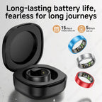 R10 Smart Ring with Charging Case Multi-color Ring Men Women Health Sleep Heart Rate Monitoring IP68 Waterproof Multi-sport Mode