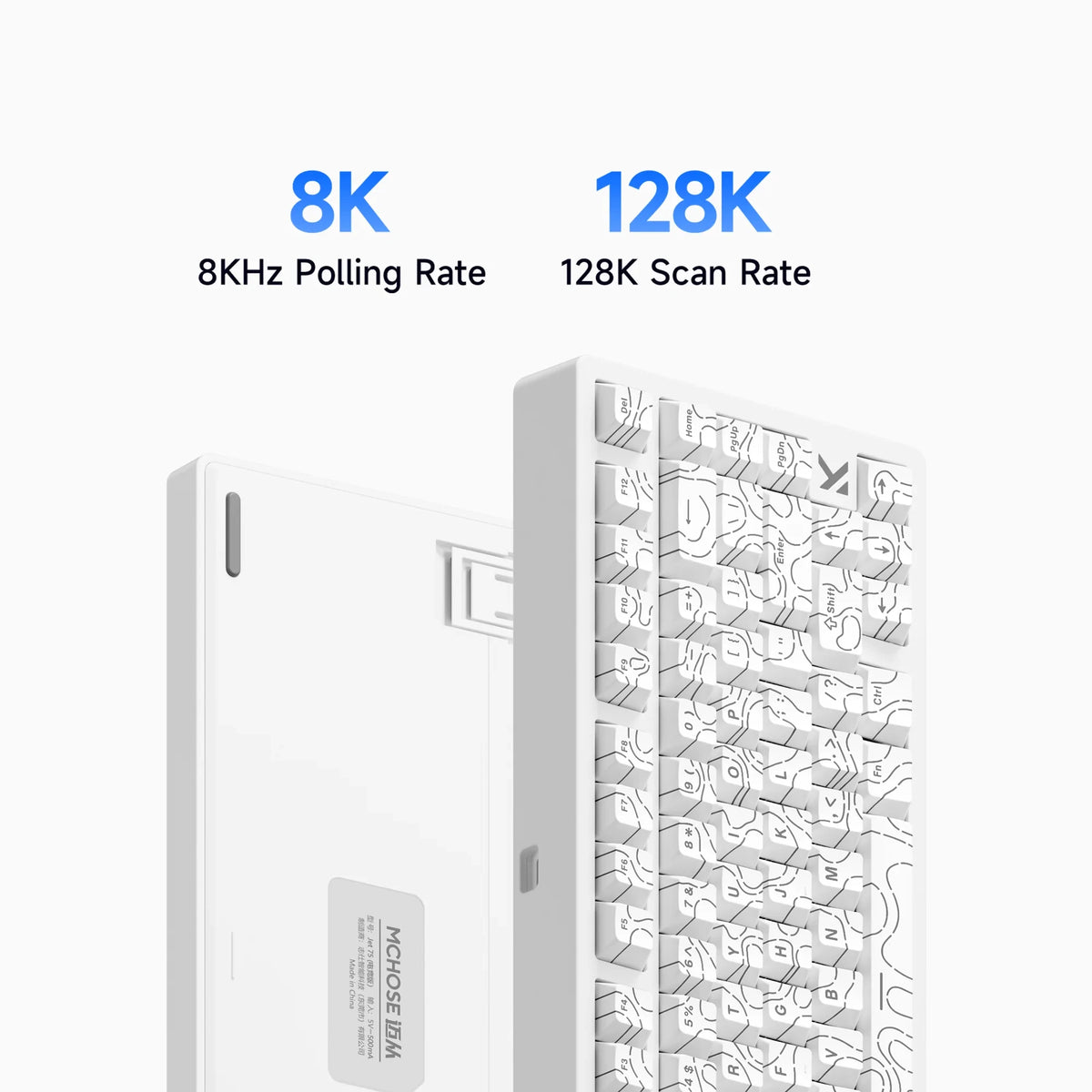 MCHOSE Jet75 Kailh Magnetic Switch 8kHz Polling Rate Magnetic Switch Gaming Keyboard Hall Effect Hot-Swappable Customized RGB